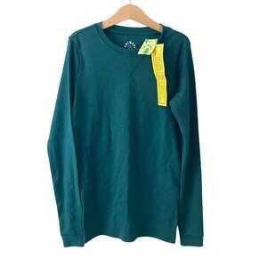 Primary NEW Spruce Green Long Sleeve PJ Top - 14